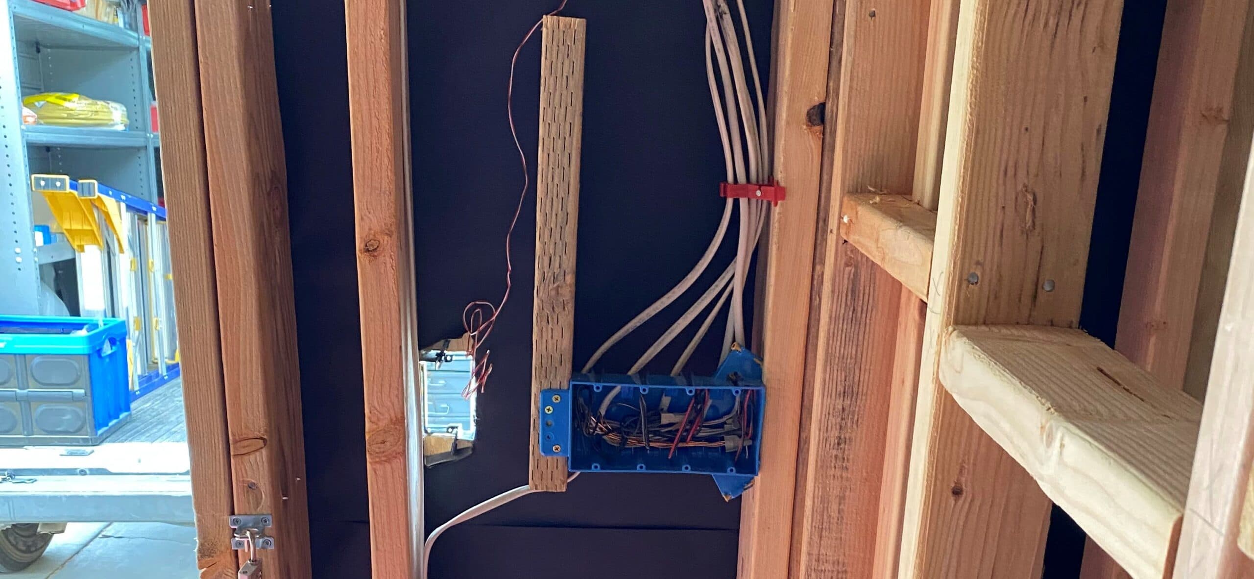 Structured wiring rough-in