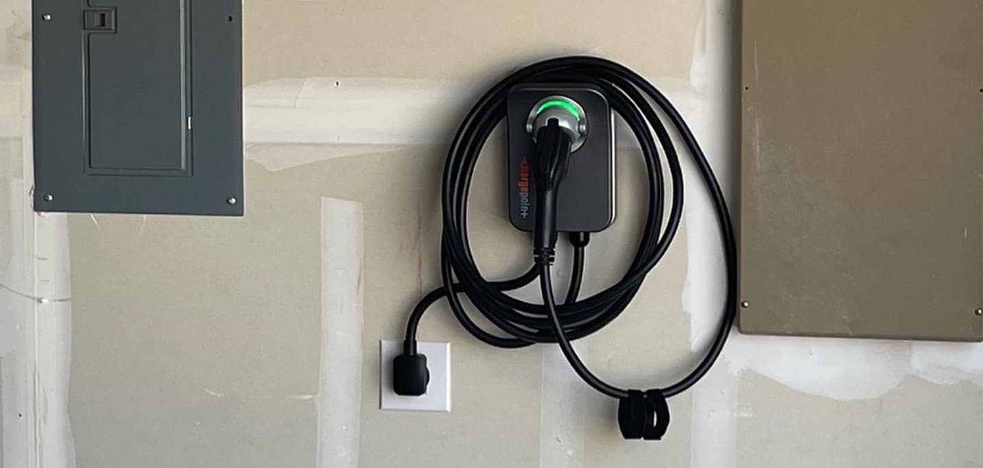 Garage EV charger and subpanel installation