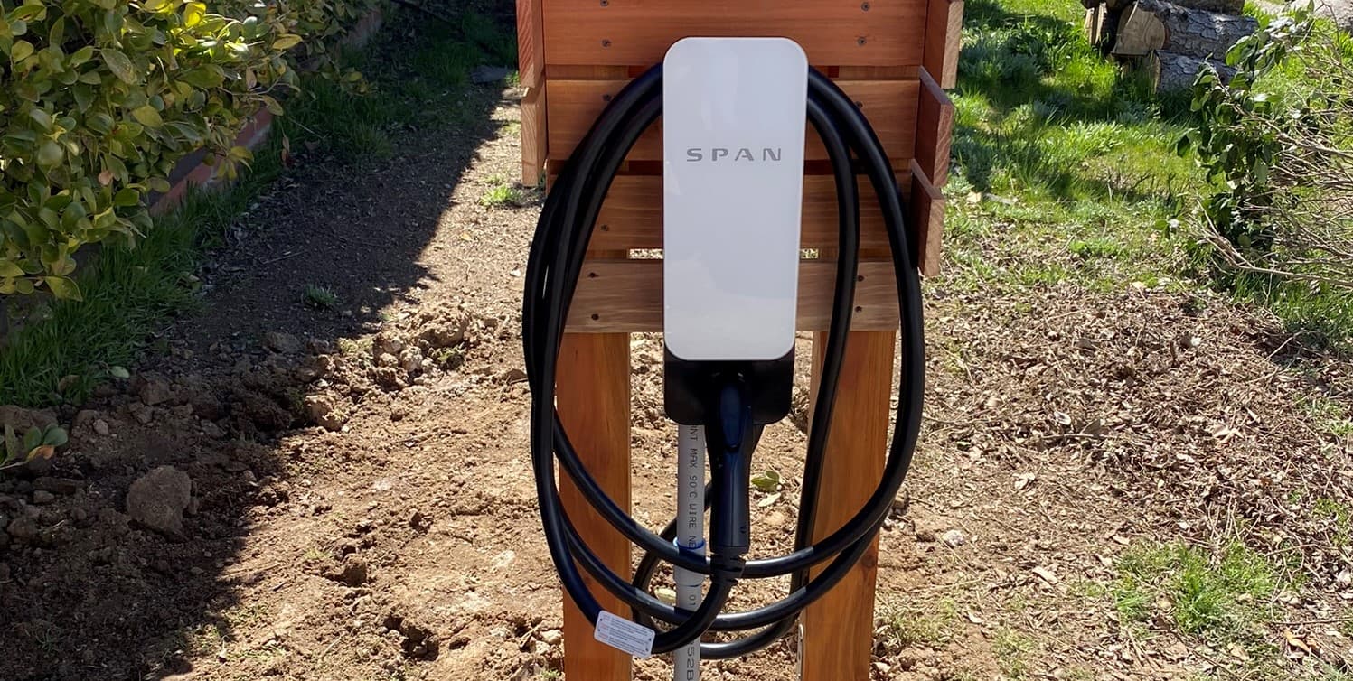 Outdoor pedestal EV charger