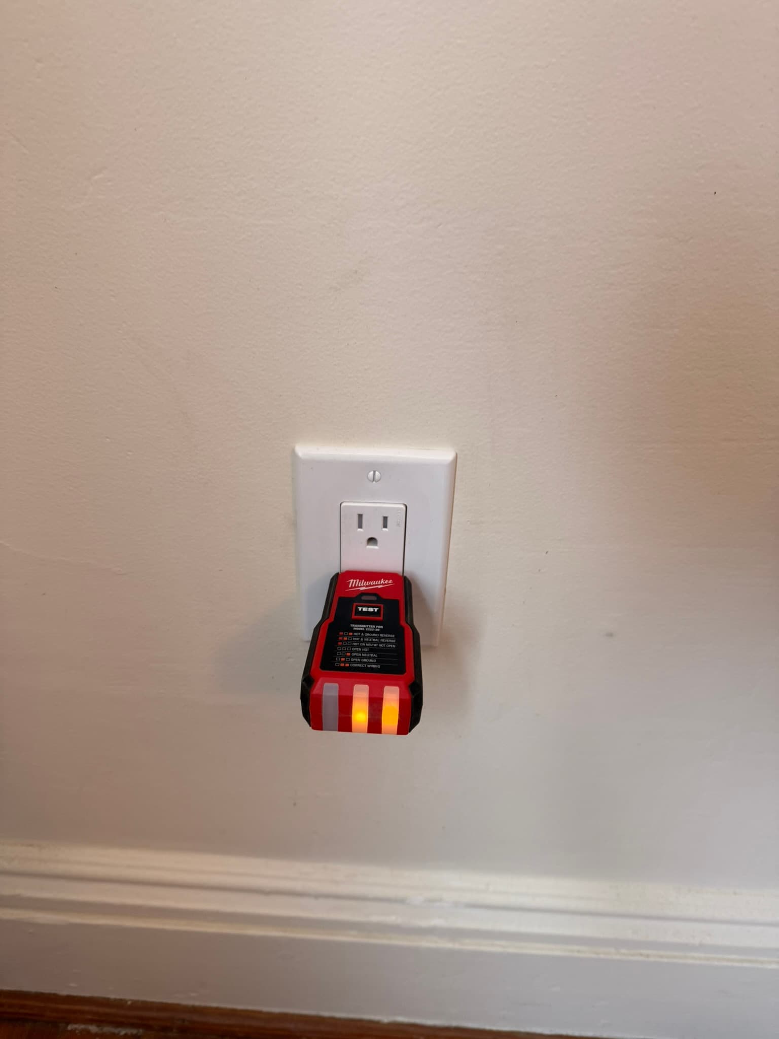 New outlet energized and working properly.